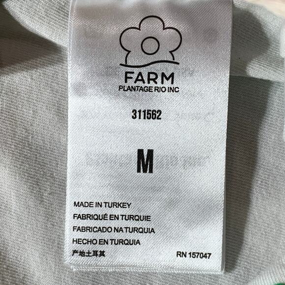 Farm Rio Multi Circles Crochet Shorts Size M Cream Cotton Floral Vibrant Boho - Picture 12 of 12